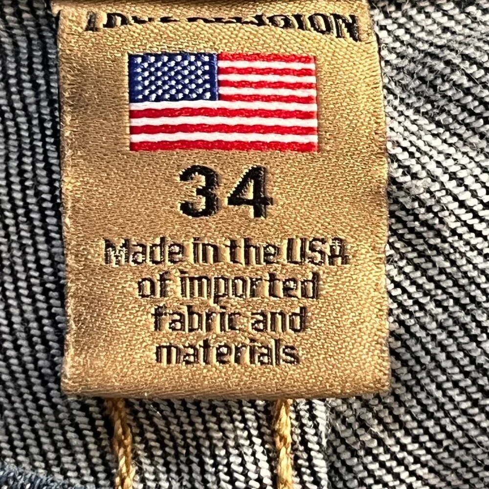 True Religion Ricky Relaxed Straight Relax Droit Jeans Men's Sz. 34- Made in USA